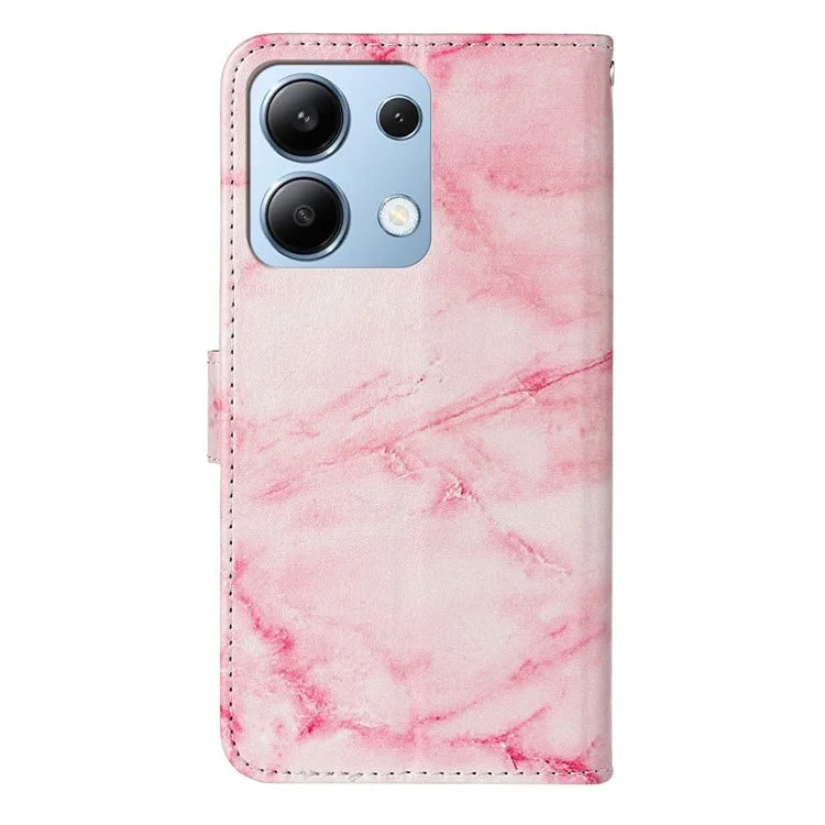 For Xiaomi Redmi Note 13 4G Case Pattern PU Leather Shockproof Flip Phone Cover