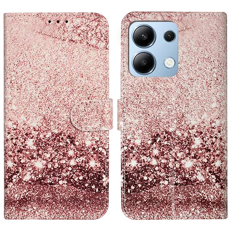 For Xiaomi Redmi Note 13 4G Case Pattern PU Leather Shockproof Flip Phone Cover