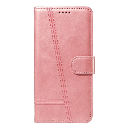 For Samsung Galaxy M35 5G Case Wallet Card Slots Protective Leather Phone Cover T-Shape Lines