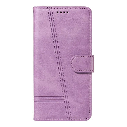 For Samsung Galaxy M35 5G Case Wallet Card Slots Protective Leather Phone Cover T-Shape Lines