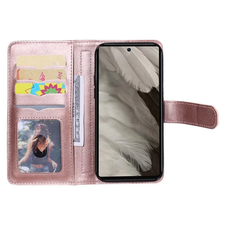 KT Multi-Functional Series-1 For Google Pixel 7a Case 10 Card Holder Leather Phone Cover Stand Function