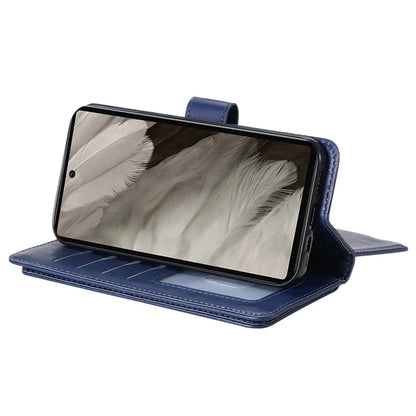 KT Multi-Functional Series-1 For Google Pixel 7a Case 10 Card Holder Leather Phone Cover Stand Function