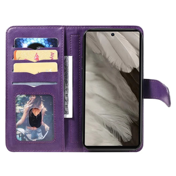 KT Multi-Functional Series-1 For Google Pixel 7a Case 10 Card Holder Leather Phone Cover Stand Function