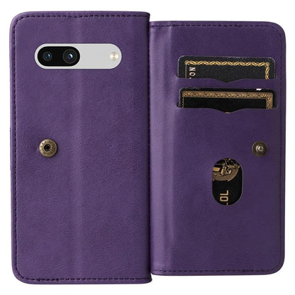 KT Multi-Functional Series-1 For Google Pixel 7a Case 10 Card Holder Leather Phone Cover Stand Function
