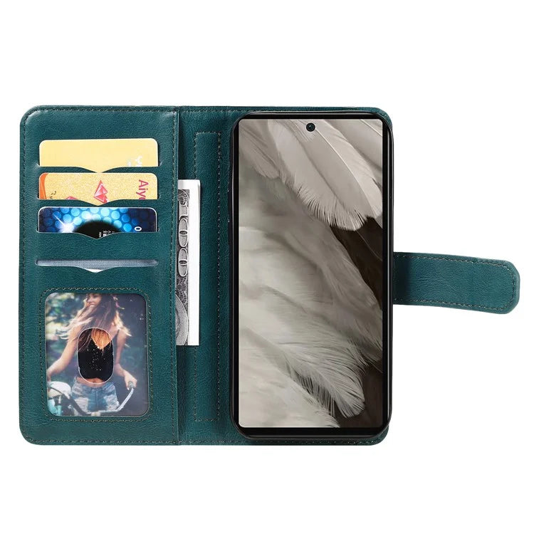 KT Multi-Functional Series-1 For Google Pixel 7a Case 10 Card Holder Leather Phone Cover Stand Function