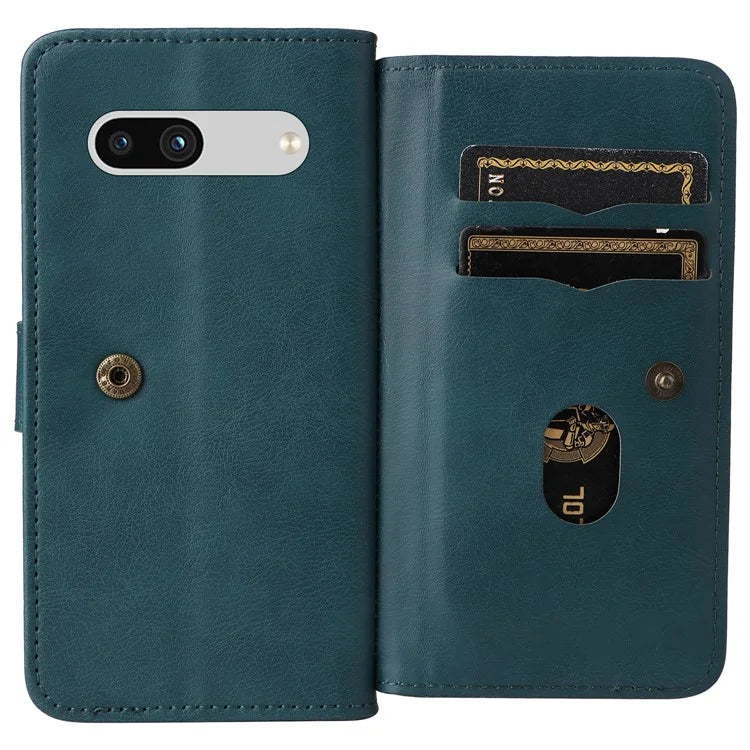KT Multi-Functional Series-1 For Google Pixel 7a Case 10 Card Holder Leather Phone Cover Stand Function