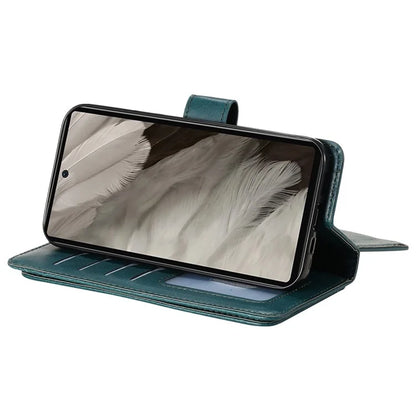 KT Multi-Functional Series-1 For Google Pixel 7a Case 10 Card Holder Leather Phone Cover Stand Function