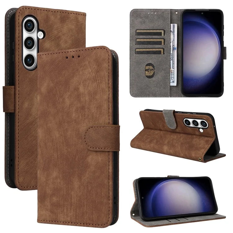 For Samsung Galaxy S24 FE Case RFID Blocking Wallet PU Leather Flip Phone Cover