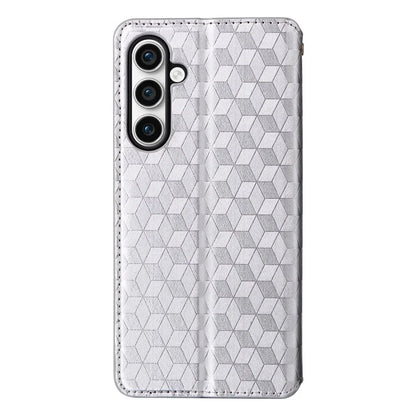For Samsung Galaxy S24 FE Wallet Case Rhombus Imprint Leather Phone Cover
