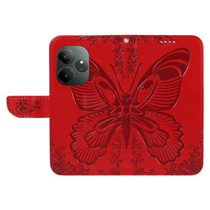 For Realme GT 6 5G Case Butterfly Pattern Leather Wallet Flip Phone Cover
