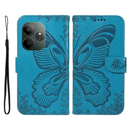 For Realme GT 6 5G Case Butterfly Pattern Leather Wallet Flip Phone Cover