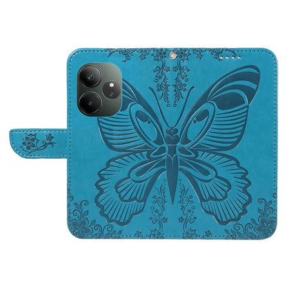 For Realme GT 6 5G Case Butterfly Pattern Leather Wallet Flip Phone Cover