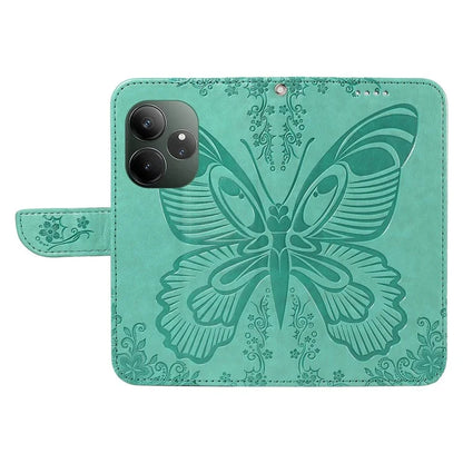 For Realme GT 6 5G Case Butterfly Pattern Leather Wallet Flip Phone Cover