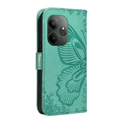 For Realme GT 6 5G Case Butterfly Pattern Leather Wallet Flip Phone Cover