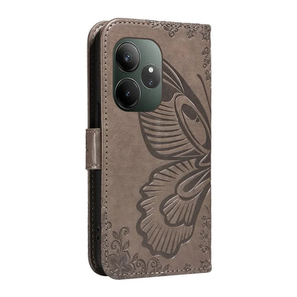 For Realme GT 6 5G Case Butterfly Pattern Leather Wallet Flip Phone Cover
