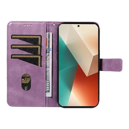 For Xiaomi Redmi Note 13 5G Case Geometric Line Leather Wallet Phone Cover