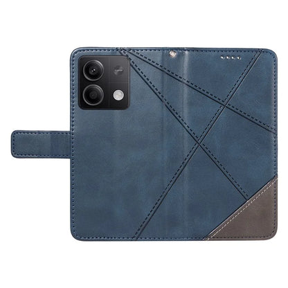 For Xiaomi Redmi Note 13 5G Case Geometric Line Leather Wallet Phone Cover