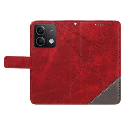 For Xiaomi Redmi Note 13 5G Case Geometric Line Leather Wallet Phone Cover