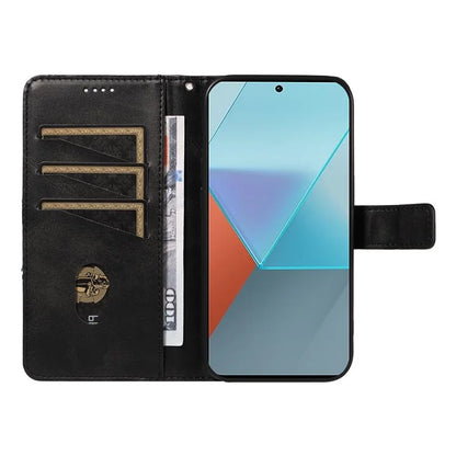 For Xiaomi Poco X6 5G / Redmi Note 13 Pro 5G Case Protective Geometric Line Leather Phone Cover