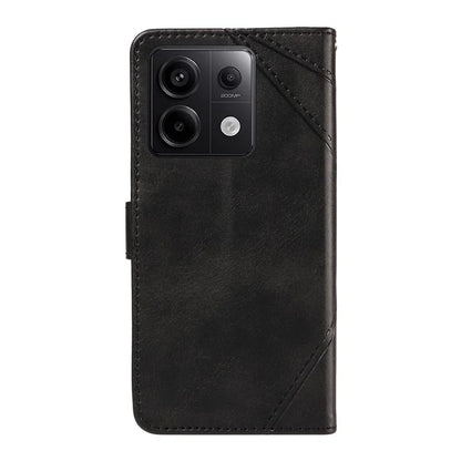 For Xiaomi Poco X6 5G / Redmi Note 13 Pro 5G Case Protective Geometric Line Leather Phone Cover