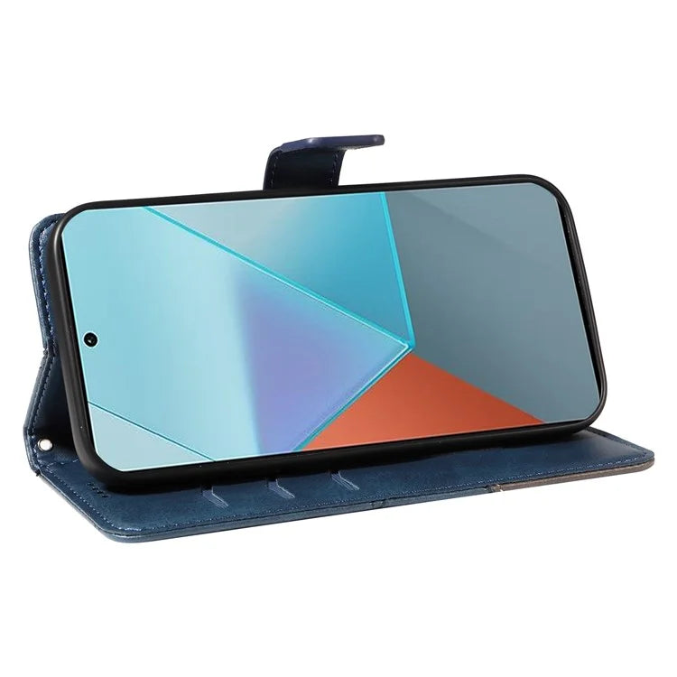 For Xiaomi Poco X6 5G / Redmi Note 13 Pro 5G Case Protective Geometric Line Leather Phone Cover