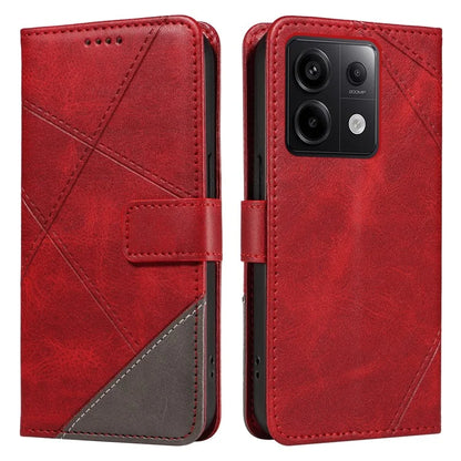For Xiaomi Poco X6 5G / Redmi Note 13 Pro 5G Case Protective Geometric Line Leather Phone Cover
