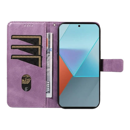 For Xiaomi Poco X6 5G / Redmi Note 13 Pro 5G Case Protective Geometric Line Leather Phone Cover