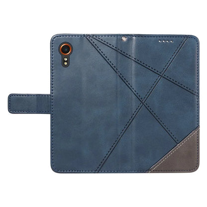 For Samsung Galaxy Xcover7 Case Shockproof Geometric Line Leather Phone Cover Card Holder