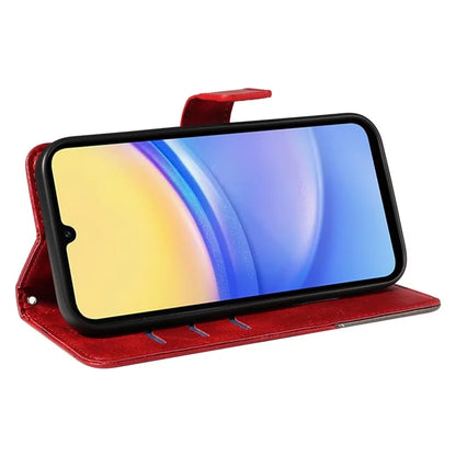 For Samsung Galaxy A15 5G Case Flip Geometric Line Leather Phone Cover
