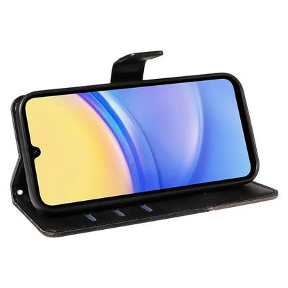 For Samsung Galaxy A15 5G Case Flip Geometric Line Leather Phone Cover