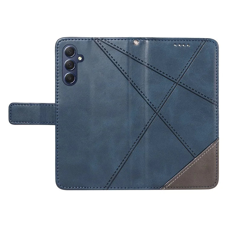 For Samsung Galaxy A15 5G Case Flip Geometric Line Leather Phone Cover