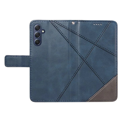 For Samsung Galaxy A15 5G Case Flip Geometric Line Leather Phone Cover