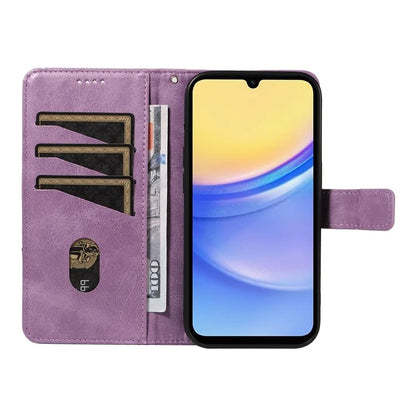 For Samsung Galaxy A15 5G Case Flip Geometric Line Leather Phone Cover