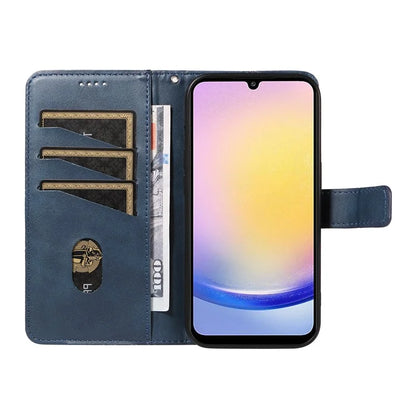 For Samsung Galaxy A25 5G (Global) (161.0 X 76.5 X 8.3mm) Case Geometric Line Leather Phone Cover Magnetic Clasp