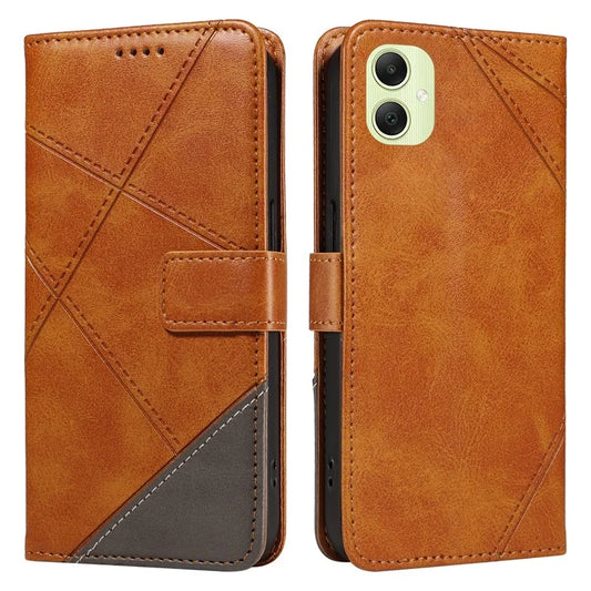 For Samsung Galaxy A05 4G Case Folding Stand Leather Phone Cover Geometric Line