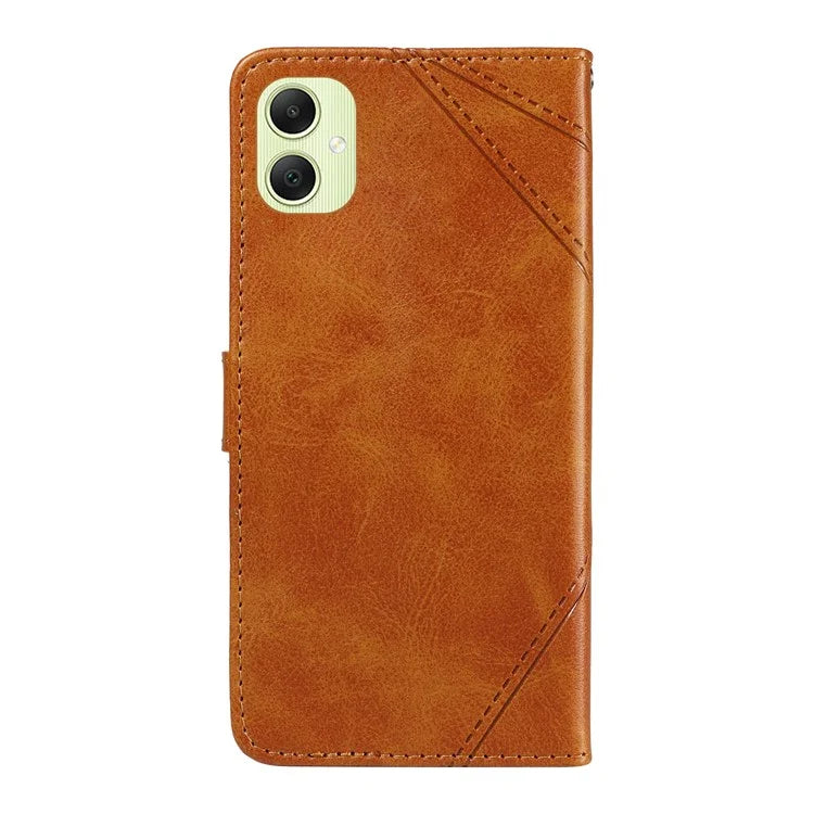 For Samsung Galaxy A05 4G Case Folding Stand Leather Phone Cover Geometric Line