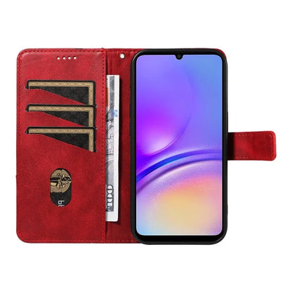 For Samsung Galaxy A05 4G Case Folding Stand Leather Phone Cover Geometric Line