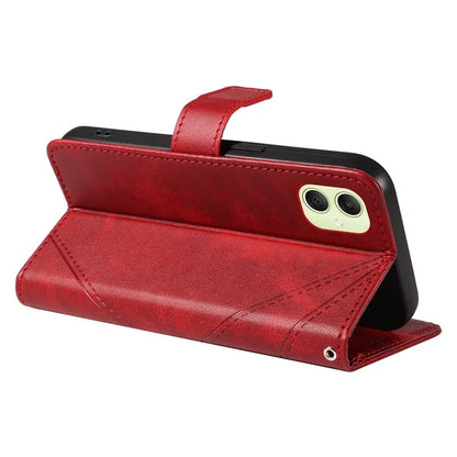For Samsung Galaxy A05 4G Case Folding Stand Leather Phone Cover Geometric Line