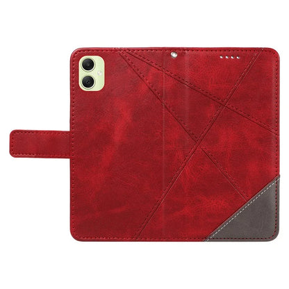For Samsung Galaxy A05 4G Case Folding Stand Leather Phone Cover Geometric Line