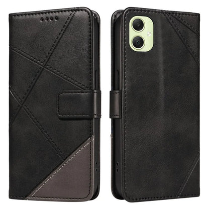 For Samsung Galaxy A05 4G Case Folding Stand Leather Phone Cover Geometric Line