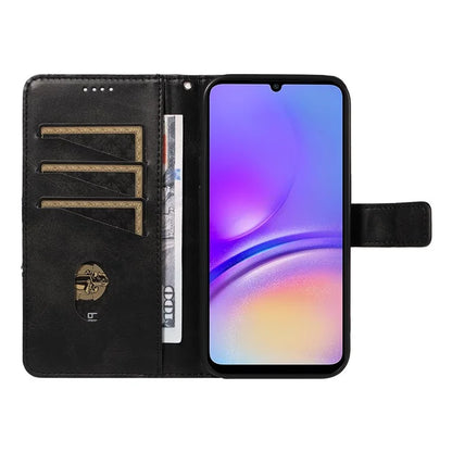 For Samsung Galaxy A05 4G Case Folding Stand Leather Phone Cover Geometric Line