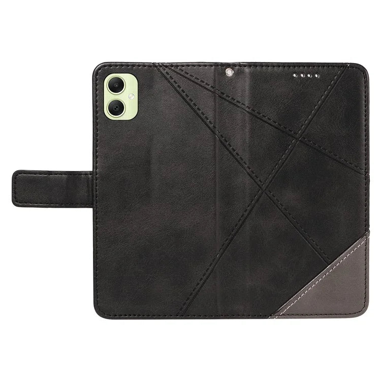 For Samsung Galaxy A05 4G Case Folding Stand Leather Phone Cover Geometric Line