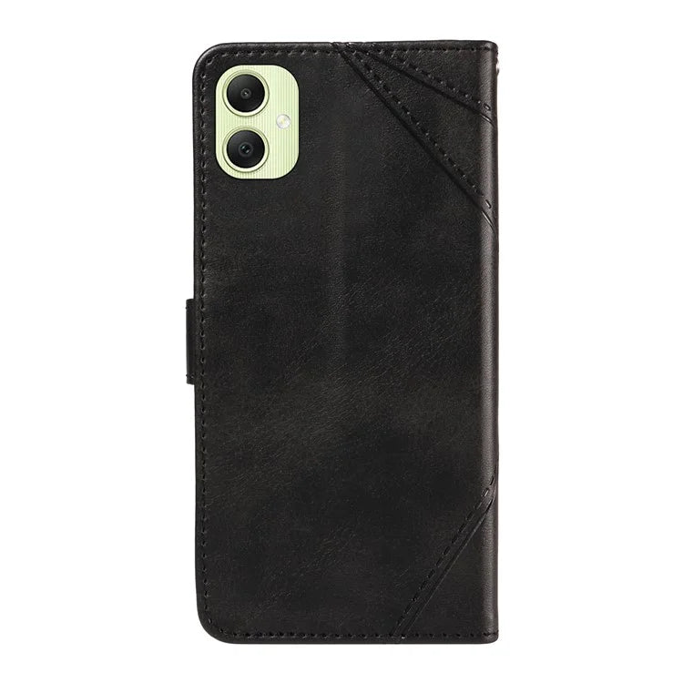 For Samsung Galaxy A05 4G Case Folding Stand Leather Phone Cover Geometric Line