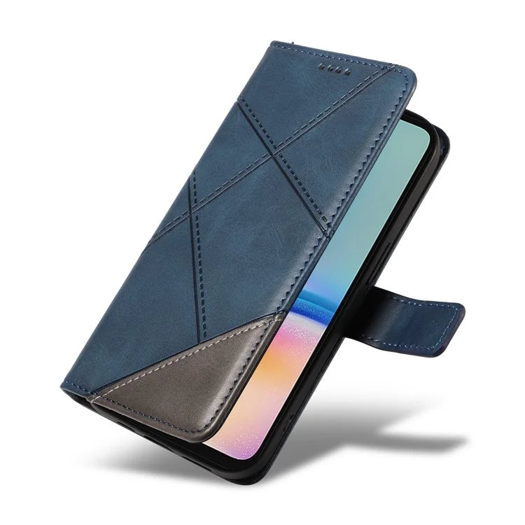 For Samsung Galaxy A05s 4G Case Wallet Shockproof Leather Phone Cover Geometric Line