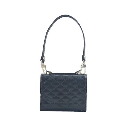 For Samsung Galaxy Z Flip6 5G Case Handbag Wallet Style Rhombus Pattern Leather + PC Phone Cover