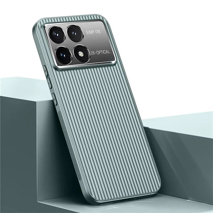 For Xiaomi Poco F6 Pro 5G  /  Redmi K70 5G  /  K70 Pro 5G Case PC+TPU Phone Cover Corrugated Pattern