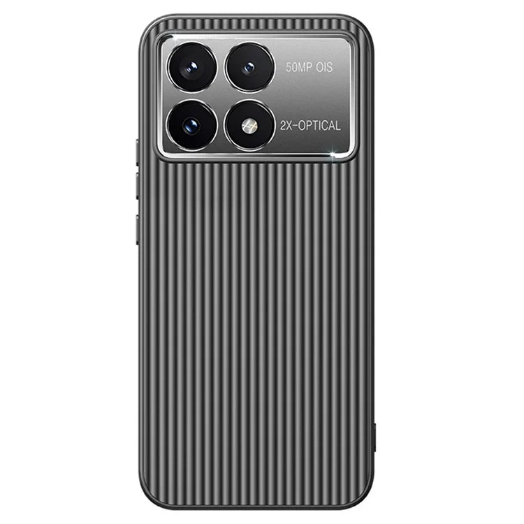 For Xiaomi Poco F6 Pro 5G  /  Redmi K70 5G  /  K70 Pro 5G Case PC+TPU Phone Cover Corrugated Pattern