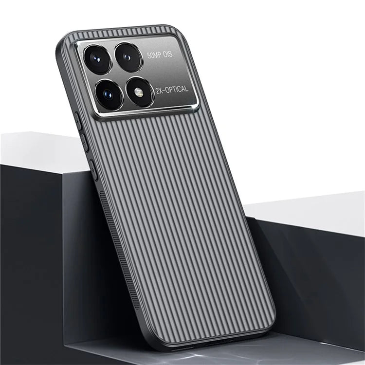 For Xiaomi Poco F6 Pro 5G  /  Redmi K70 5G  /  K70 Pro 5G Case PC+TPU Phone Cover Corrugated Pattern