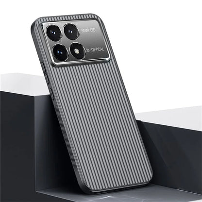 For Xiaomi Poco F6 Pro 5G  /  Redmi K70 5G  /  K70 Pro 5G Case PC+TPU Phone Cover Corrugated Pattern