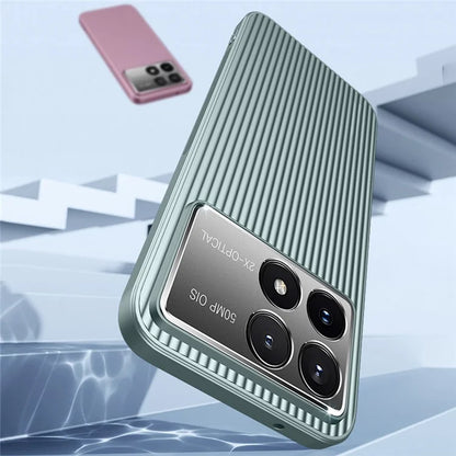 For Xiaomi Poco F6 Pro 5G  /  Redmi K70 5G  /  K70 Pro 5G Case PC+TPU Phone Cover Corrugated Pattern